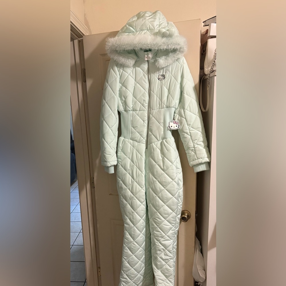 Forever 21 Mint Puffer Jacket